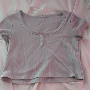 Cotton On White Ribbed Crop Top